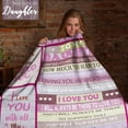 thumbnail image 2 of Daughter Gifts Blanket, Gifts for Daughter Christmas, Daughter Birthday Gifts from Mom, Mother\u2018s Day Gifts for Daughter Throw Blanket Present 50x60, 2 of 6