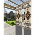 thumbnail image 3 of nqOlkjepod Outdoor Curtains for Patio Waterproof, Brown Southwestern Outdoor Privacy Panels Grommet, Boho Ethnic Geometric Farmhouse Blackout Outside Curtains for Porch/Cabana 54"x108", 2 Panels, 3 of 8