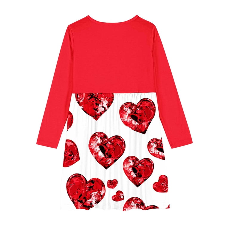 Ugoldhm Girls Valentines Lace Party Dress 4-14y Fall Long Sleeve Crew Neck Fashion Outfit for Kids, Girl's, Size: 9-10 Years, Red Ugoldhm Girls Valentines Lace Party Dress 4-14y Fall Long Sleeve Crew Neck Fashion Outfit for Kids, Girl's, Size: 9-10 Years, Red