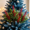 thumbnail image 3 of 2026 Christmas Home Party Decoration Christmas Artificial Branches For Vase Fillers Home Table Mantel Christmas House Decor Christmas Celebration Party Supplies, 3 of 5