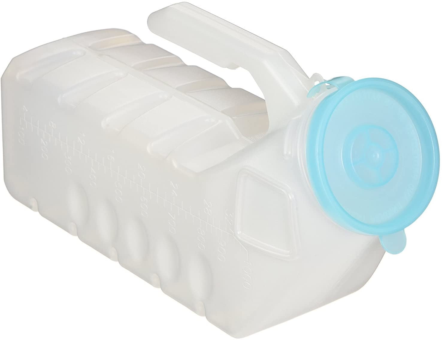 2 Pc 32 Ounce Deluxe Male Urinal Glow in the Dark Incontinence Pee Bottle