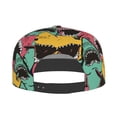 thumbnail image 2 of Kdxio Angry Shark Pattern Print Snapback Hat for Men Women,Adjustable Baseball Cap, 2 of 7