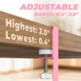 thumbnail image 4 of Under Desk Cable Management Tray, 15.7'' No Drill Steel Desk Cable Organizers, Wire Management Tray Cable Management Rack (1 Pack-Pink), 4 of 7