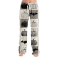 thumbnail image 2 of Halloween Lounge Pants for Women Funny Pumpkin Print Stretch Casual Elastic Waist Pj Pants, 2 of 5