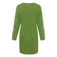 thumbnail image 4 of Patlollav Winter Dress,Women Sexy Long Sleeve Casual Solid Embroidered Round Neck Long Dresses, 4 of 6