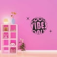 thumbnail image 3 of Good Vibes Only Inspiring Wall Uplifting Quote Vinyl Design Wall Art Sticker Designs Vinyl Stickers For Home House Walls Rooms Windows Bedroom Decoration Size (28x28 inch), 3 of 3