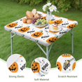 thumbnail image 4 of Happy Halloween Table Cover with Elastic Edge Wrinkle Resistant Washable Pumpkin Skull Bat Spider Square Table Covers Table Cover for Party Picnic Dinner Decor (36x36in), 4 of 6