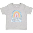 thumbnail image 3 of Inktastic My Gigi Loves Me Retro Rainbow Girls Baby T-Shirt, 3 of 5