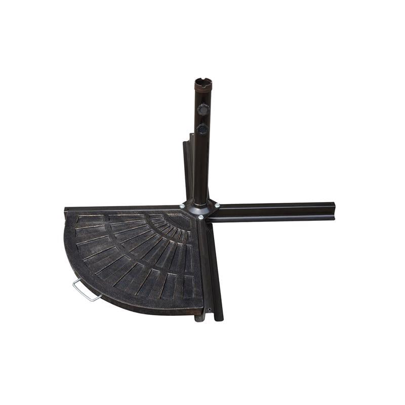 Bond Manufacturing 12 kg Black Envirostone Patio Umbrella Bases, UV Resistant