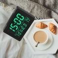 thumbnail image 5 of MERILER Digital Alarm Clock with USB Charger Ports, Adjustable Alarm Volume, 6 Level Brightness, 12/24H Snooze, Digital Display for Bedroom, Bedside, Desk (1 Pack), 5 of 5