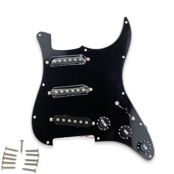 Electric Guitar Pickguard Panel with Volumes Tone Control Knobs Guitar Pickup Plate Utility Accessory for Guitarist