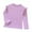 Purple, variant on Diufon Toddler Girls Long Sleeve Tops Ruffle Sleeve Fall Winter Fleece Warm Shirts Cute Crewneck Pullover Blouse