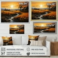 thumbnail image 4 of Designart "Countryside Bucolic Sunrise Collage II" Landscapes Floater Framed Canvas Print, 4 of 7
