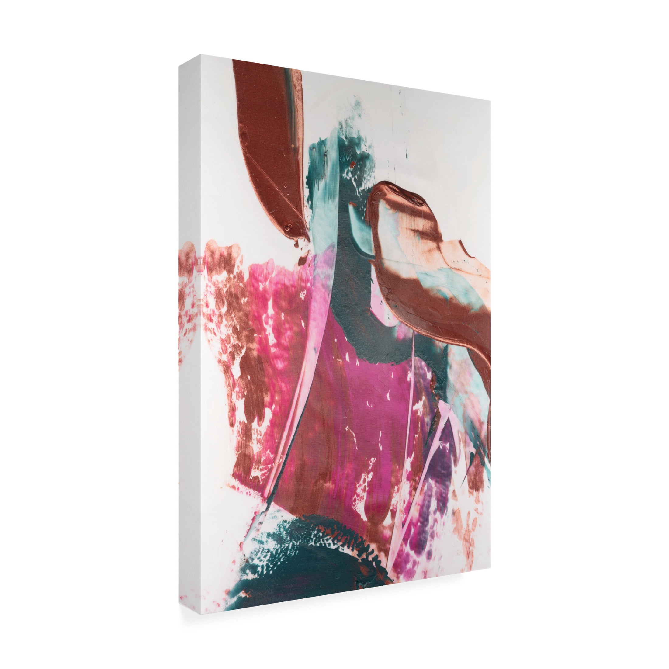 Canvas Wall Art - Ethan Harper 'Magenta and Patina VI' Wall Art for Living Room, Bedroom, or Office Décor by Trademark Fine Art - 30 x 47 Inches