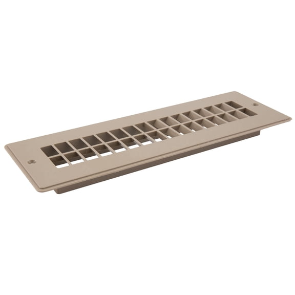 RecPro RV Floor Register | RV Stationary Vent Cover | 2-1/4" x 10-1/8" Insert | Undampered Duct (Beige)