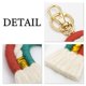 thumbnail image 2 of Macrame Rainbow Llavero, Llavero tejido a mano, Boho Colorido, D Afortunado Sencillez, 2 of 4