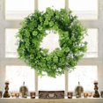 thumbnail image 7 of Unique Bargains Artificial Wreath for Front Door Four Leaf Wreaths Hanging Decor Green, 7 of 7