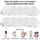 thumbnail image 2 of 10 Pack Powder Puff Cotton Cosmetic Powder Makeup Puffs Pads Makeup with Ribbon Face Powder Puffs for Loose and Foundation, 2 of 4