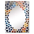 thumbnail image 2 of Designart "Mosaic Tiles in Yellow and Blue III" Boho Mosaic Oversized Wall Mirror - Bohemian Geometric Entryway Big Wall Mirror - Multiple Color Options, 2 of 6