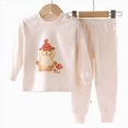 thumbnail image 5 of HFHAPW Kids & Toddler Girl Boys Pajamas 2 Piece Pjs Set Sleepwear Fall Winter Outfit Long sleeve Pjs Outfit, 5 of 5