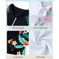 thumbnail image 6 of Lanbubble Girl Swimsuit for Teens 2 Piece Long Sleeve Rash Guard Bathing Suits Padded Girls Swimwear 11-16Y, 6 of 7