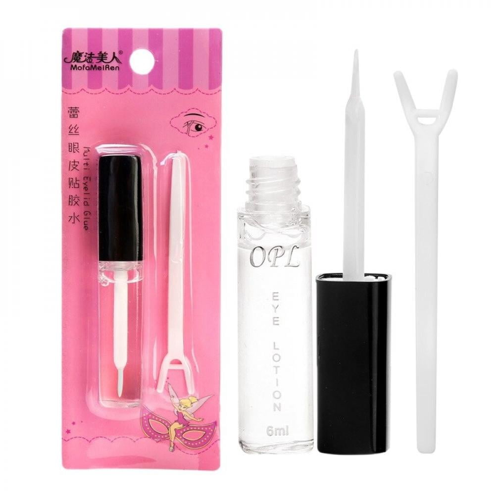 Double Eyelid Glue Invisible Hypoallergenic Waterproof Anti-Sweat Transparent False Eyelashes Beauty Tool