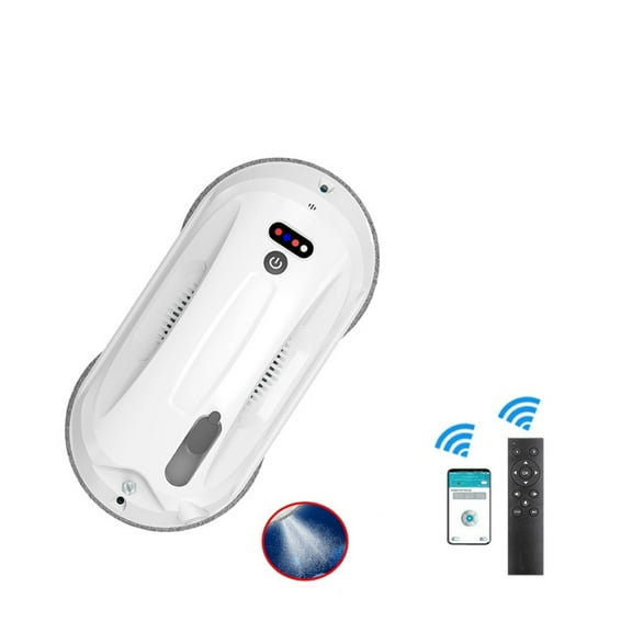 R4S Window Cleaning Robot With APP Remote Intelligent Automatic Water Spray Ultra Thin Electric Vacuum Cleaner Robot ,Slim Compact Design
