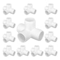 thumbnail image 1 of Accesorios de PVC TiantianUp de 4 vías, 1 pulgada [paquete de 12] aptos para muebles, 1 of 7