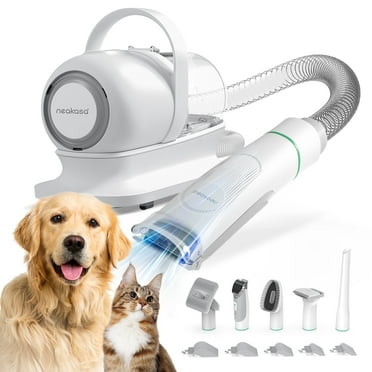Neakasa  neabot P1 Pro Dog Grooming Kit with Vacuum Suction,5-in-1 Low-Noise Pet Clippers, Deshedding Brush & Hair Collector, Professional At-Home Grooming Tools for Dogs/Cats