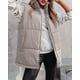 thumbnail image 1 of Chaquetas y abrigos casuales sin mangas y sin capucha para mujer, de invierno, de algodón, de color liso, con cremallera, informal, sin capucha, 1 of 5