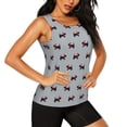 thumbnail image 2 of Daiia Polka Dot Christmas Dog Printed Womens Workout Tops for Women Quick-dry Tank Tops Mesh Yoga Shirts Athletic Running Tank Tops Sleeveless Gym Clothes-Medium, 2 of 7
