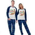 thumbnail image 4 of Pijama navideño a juego para pareja, Conjunto de pijama verde, tumbona medio, su nutria, 4 of 4