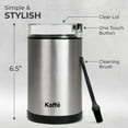 thumbnail image 2 of Kaffe 14Cup Electric Coffee Grinder with Auto On/Off, Stainless Steel (Cleaning Brush Included), 2 of 6