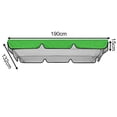 thumbnail image 5 of Multi-color Outdoor Waterproof Swing Canopy Cover Set Replacement For Garden Yard Swing Chair Canopy Roof Shade Cover, 5 of 5