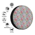 thumbnail image 4 of Sikiie Watercolor Butterflies PVC Leather Spare Tire Wheel Cover Spare Tire Cover, for Car Truck SUV Camper Trailer Universal Fit(14-17in)-16 inch, 4 of 6