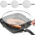 thumbnail image 4 of Evjurcn 13",11.4",9.8" Stainless Steel Fine Mesh Splatter Screen,Splash-Proof Oil Splatter Guard Temperature Resistant Grease Splatter Screen for Cooking Frying Pan, 4 of 10