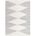 thumbnail image 3 of Unique Loom Chindi Cotton Collection Area Rug - Briah (9' x 12' Rectangle White/Black), 3 of 7