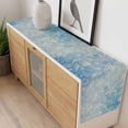 thumbnail image 4 of Blue Coastal Table Runner - 72 Inch Long, Kitchen Dining Table Runner Dresser Scarves, Summer Ocean Starfish Conch Seashells Farmhouse Decor for Coffee Tables Wedding Party Banquet, 4 of 8