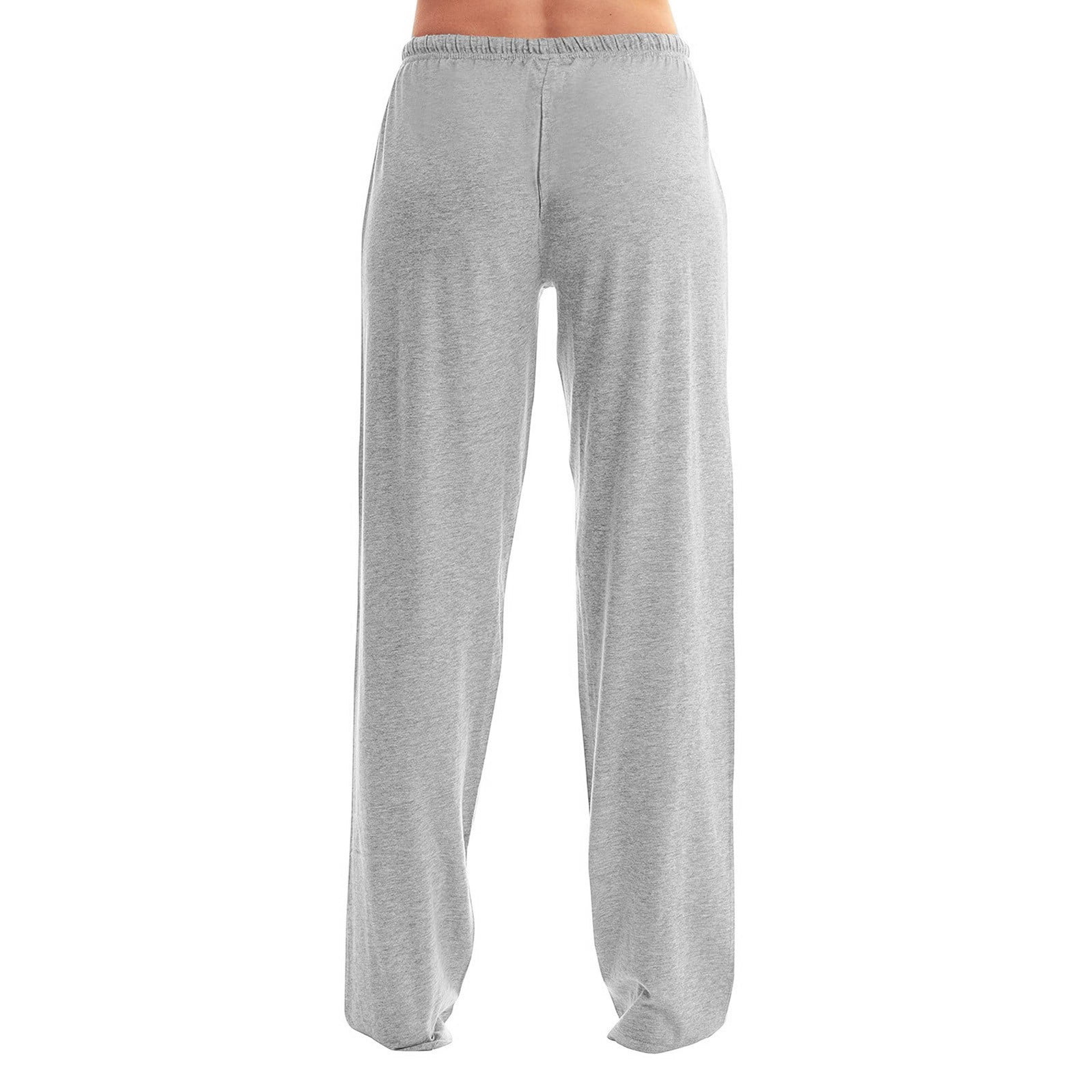 Women Solid Cotton Pajama Bottoms with Pockets Drawstring