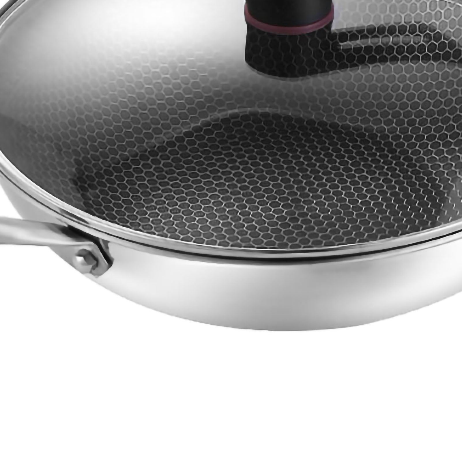 Kitchen Supplies Stainless Steel Wok Pan Double Sided 3 Layer Prevent