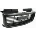 thumbnail image 3 of Grille Assembly Compatible With 1998-2004 GMC Sonoma 1998-2005 Jimmy Textured Black Shell and Insert, 3 of 3