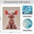 thumbnail image 3 of Diamond Art Kits for Adults - 5d Cartoon Piglet Smiling Cute Face Diamond Painting for Adults, Diamond Art for Adults Beginners, Diamond Painting Kits for Adults for Home Wall Decor, 3 of 7