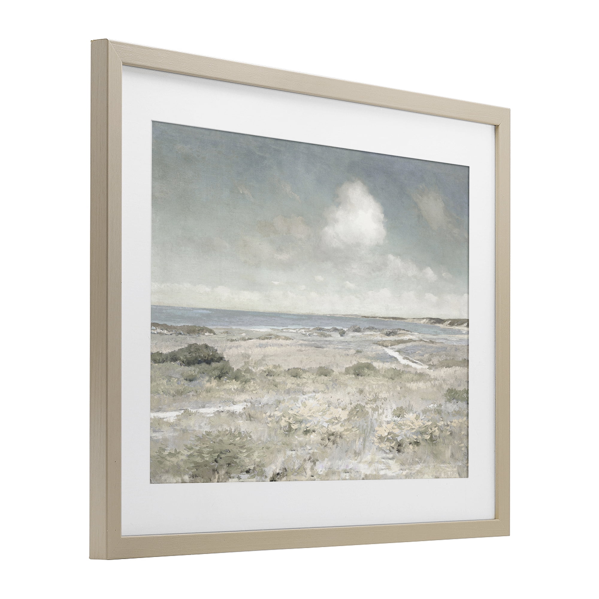 Stupell Industries By The Shore Neutrals Birch Framed Print Under Glass, design by Christy McKee