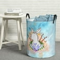 thumbnail image 1 of YFYANG Waterproof Laundry Hamper, Funny Cartoon Bunny Laundry Basket Oxford Fabric with Handle Foldable, S, 1 of 8