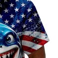 thumbnail image 5 of Erwazi Men’s Button Down Shirts Summer Short Sleeve Printed Collared 4th of July Mens Tops, 5 of 5