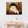 thumbnail image 2 of Nawypu Persian Cat Canvas Wall Art Animal Prints Kitten Pictures Poster Printing Living Room Bedroom Kids Room Decor With Framed, 2 of 4