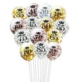 thumbnail image 2 of 12inch Crown Number Confetti Latex Balloons 16 18 21 30 35 40 45 50 55 60 65 70 75 80 Anniversary Birthday Party Decorations, 2 of 9