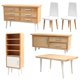 thumbnail image 1 of Ounissouiy 6 uds/Kit de muebles en miniatura de 1:12 casa de muñecas sala de estar dormitorio vitrina silla juego juguete decorativo casas de muñecas, 1 of 6