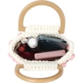 thumbnail image 4 of LinYooLi Women Drawstring Shoulder Bag Straw Weave Handbag Summer Beach Purse, 4 of 6
