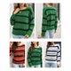 thumbnail image 4 of Suéter de mujer O Cuello Empalme Color Suéteres casuales Romacci  Camiseta de manga corta, 4 of 7